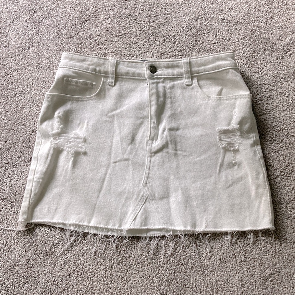 Hollister High Rise Jean Skirt